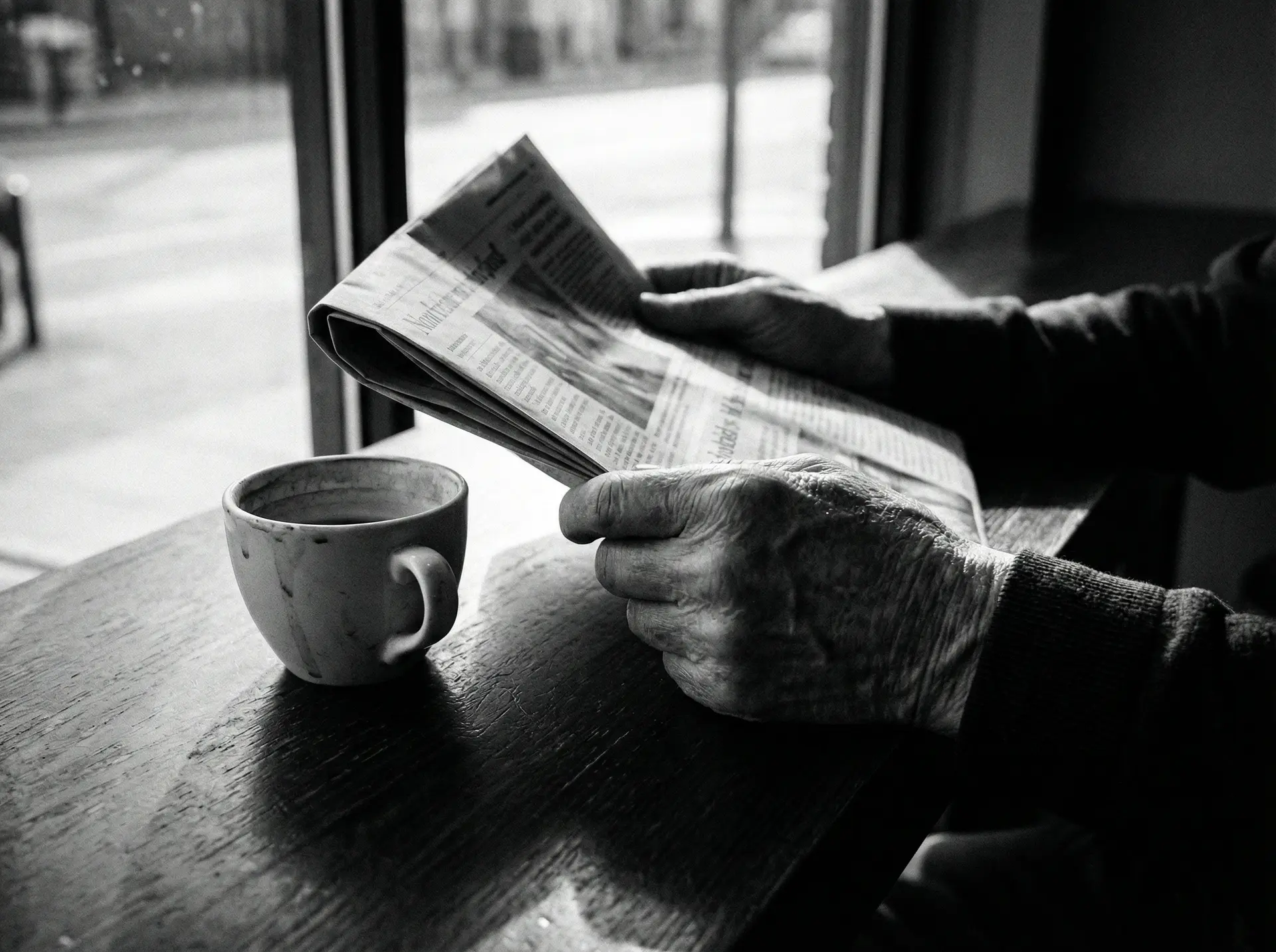 市民阅读新闻报纸 - 今日吃瓜